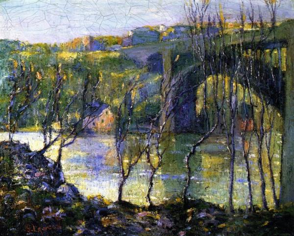 Washington Bridge, Harlem River by Ernest Lawson Oil Painting Reproductions