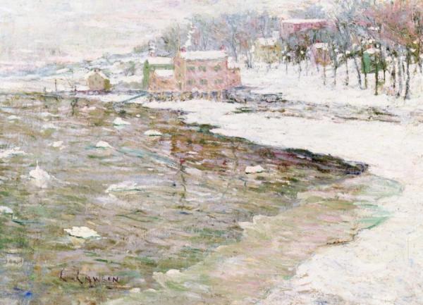 Winter Reflections by Ernest Lawson