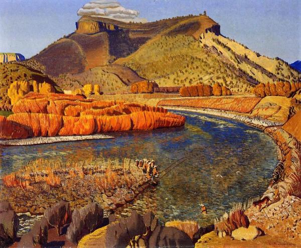 Ernest Leonard Blumenschein Bend In The River