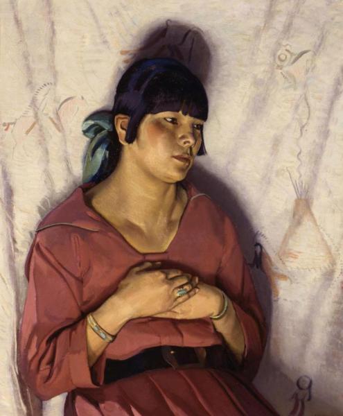 Ernest Leonard Blumenschein Girl In Rose