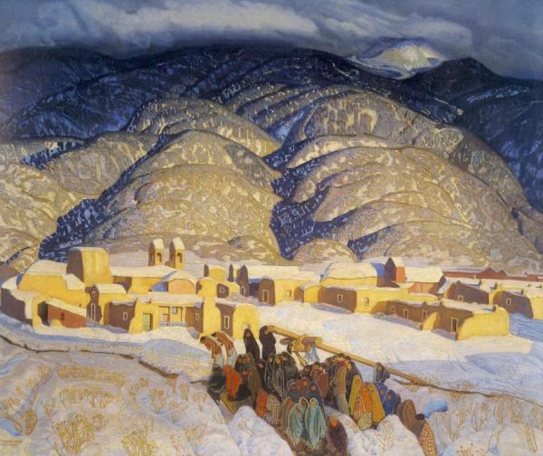 Sangre De Cristo Mountains by Ernest Leonard Blumenschein