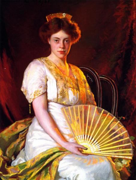 Portrait Of Miss F. by Ernest Major
