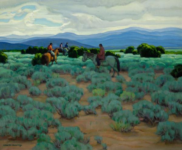 Riders In The Sage by Ernest Martin Hennings