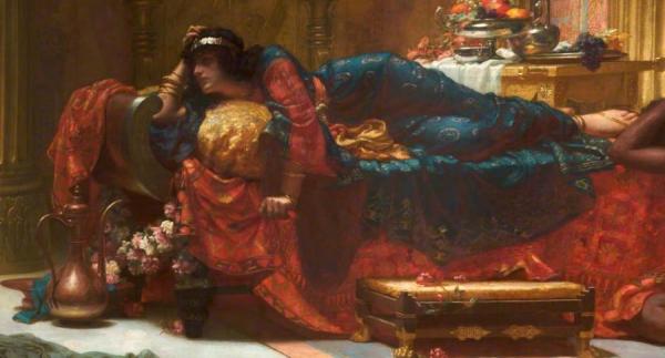 Vashti Deposed by Ernest Normand Oil Painting Reproductions