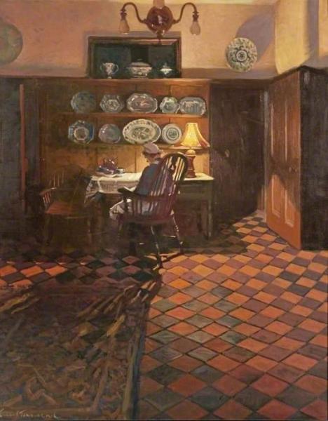 Kitchen Interior by Ernest Townsend