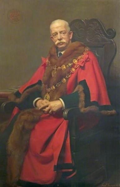 Sir Ernest Shentall, Mayor Of Chesterfield by Ernest Townsend Oil Painting Reproductions