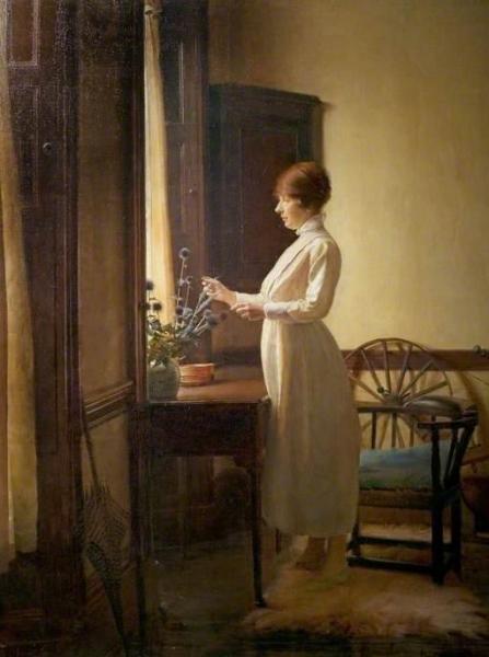 Summer Morning Interior by Ernest Townsend