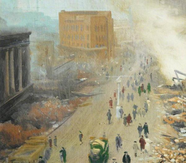 The New Order In Europe, Bombed Coventry, November 1940 by Ernest Townsend