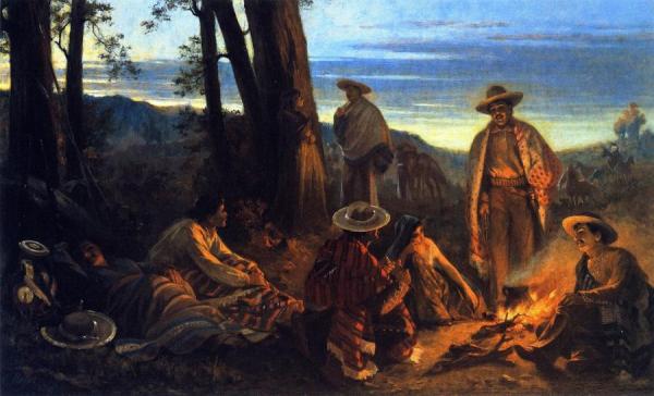 The Bandito's Camp by Erneste Etienne De Francheville Narjot