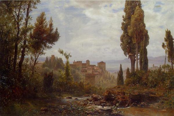 The Alhambra by Ernst Karl Eugen Koerner Oil Painting Reproductions