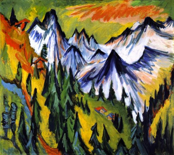 Berggipfel by Ernst Ludwig Kirchner Oil Painting Reproductions