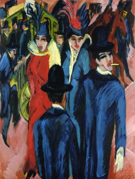 Berlin Street Scene by Ernst Ludwig Kirchner
