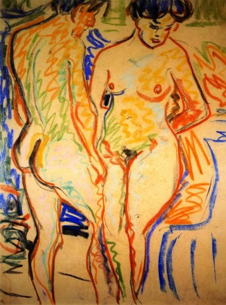Couple by Ernst Ludwig Kirchner
