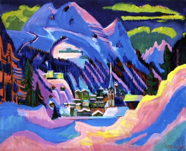 Davis Im Schnee by Ernst Ludwig Kirchner