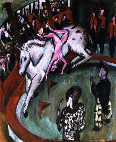 Die Zirkusreiterin by Ernst Ludwig Kirchner