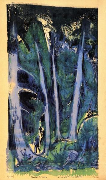 Firs by Ernst Ludwig Kirchner
