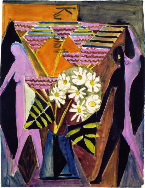 Flowers And Figures by Ernst Ludwig Kirchner