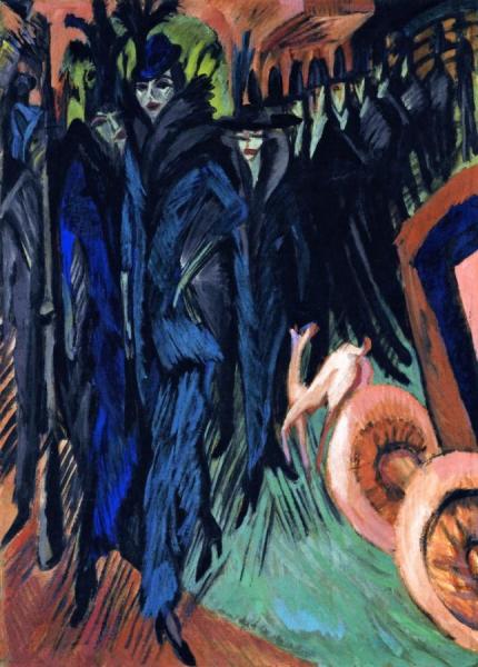 Friedrichstrasse, Berlin by Ernst Ludwig Kirchner