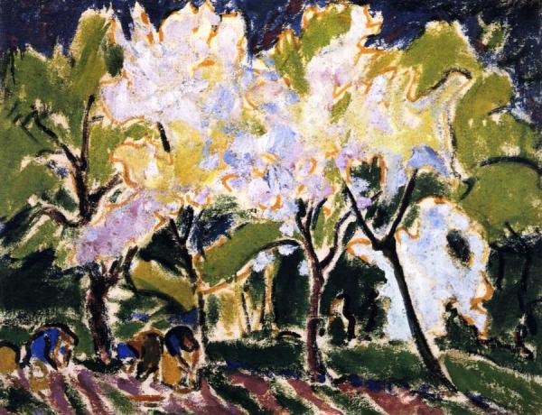 Frühlingslandscaft by Ernst Ludwig Kirchner