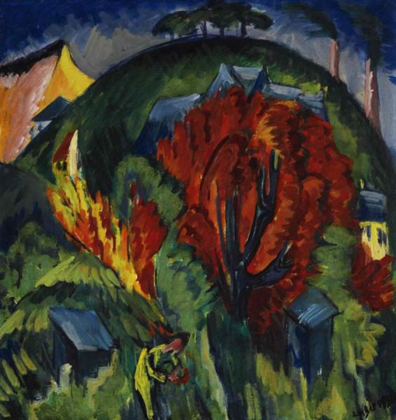 Galgenberg In Jena by Ernst Ludwig Kirchner Oil Painting Reproductions