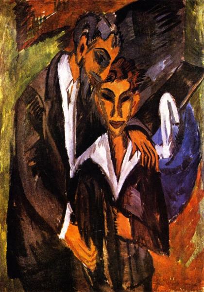 Graef And Friend by Ernst Ludwig Kirchner