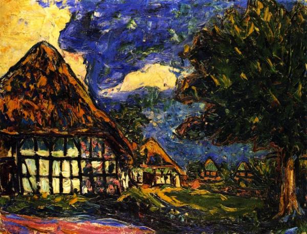 Häuser Auf Fehmarn by Ernst Ludwig Kirchner