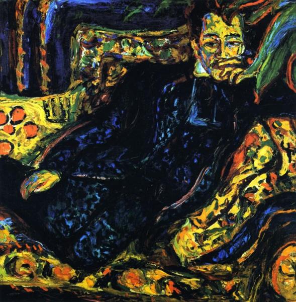 Herrenbildnis, Hans Frisch by Ernst Ludwig Kirchner