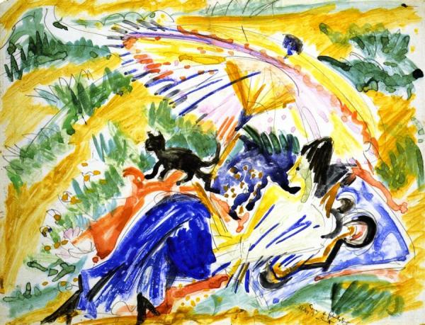 Im Sonnenbad by Ernst Ludwig Kirchner