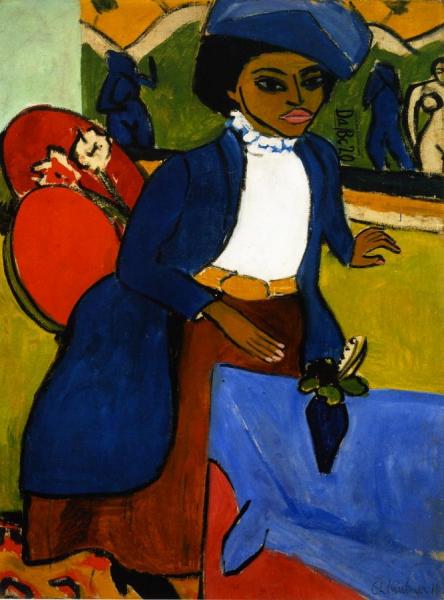 Portrait Of A Woman by Ernst Ludwig Kirchner Oil Painting Reproductions