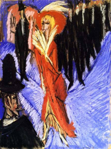 Rote Kokotte by Ernst Ludwig Kirchner