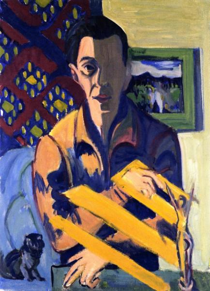 Self-portrait by Ernst Ludwig Kirchner