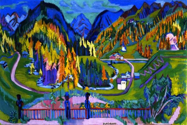 Sertig Valley In Autumn by Ernst Ludwig Kirchner