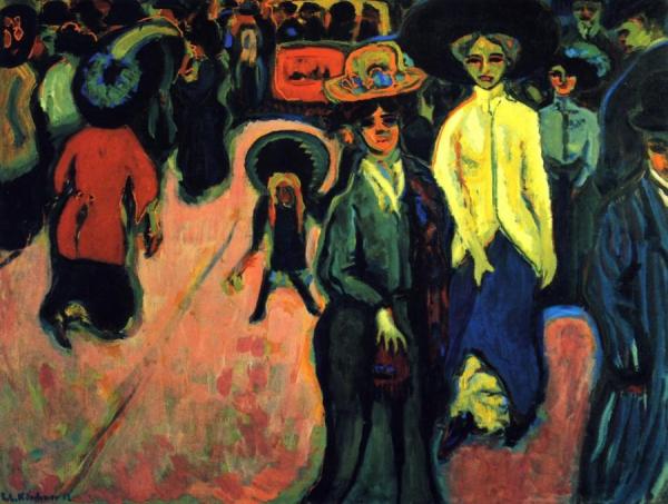 Straße by Ernst Ludwig Kirchner