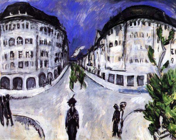 Straße Am Stadtpark, Schöneberg by Ernst Ludwig Kirchner