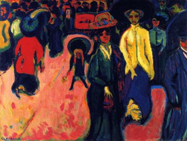 Street, Dresden by Ernst Ludwig Kirchner Oil Painting Reproductions
