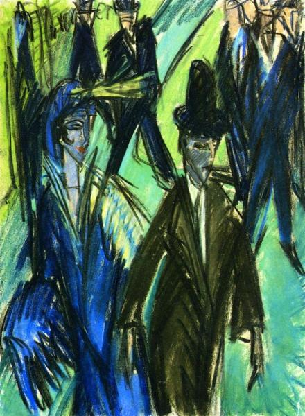 Street Scene by Ernst Ludwig Kirchner