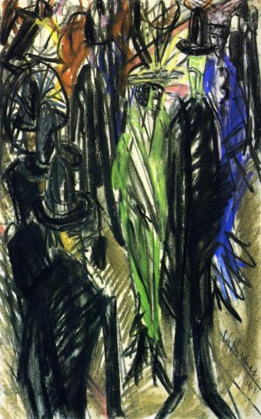 Street Scene by Ernst Ludwig Kirchner