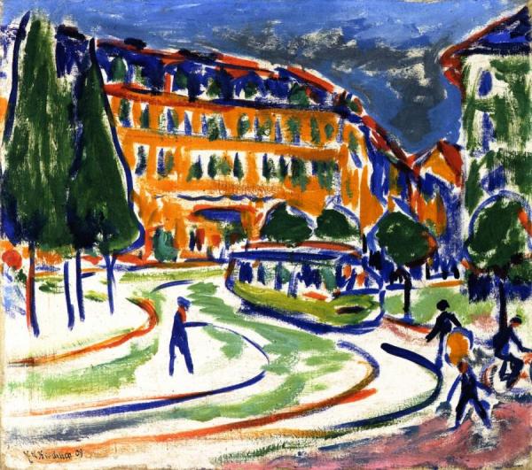 Streetcar (in Dresden) by Ernst Ludwig Kirchner