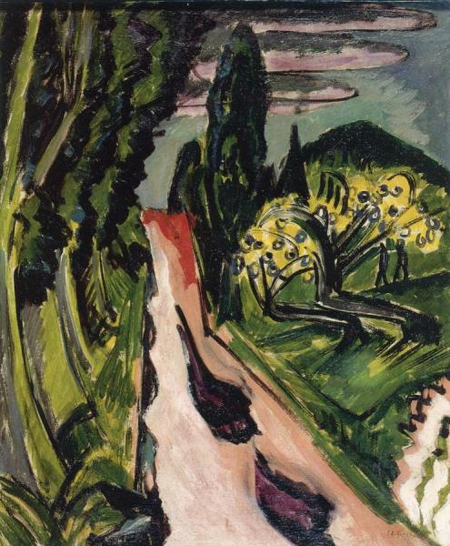 Taunus Road by Ernst Ludwig Kirchner
