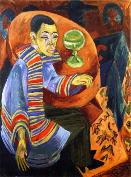 The Drinker, Self-portrait by Ernst Ludwig Kirchner