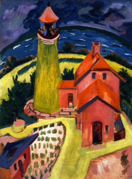The Lighthouse Of Fehmarn by Ernst Ludwig Kirchner