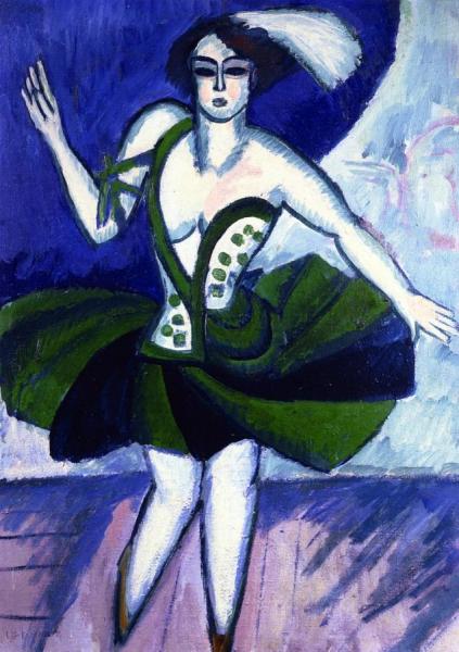 The Russian Dancer Mela by Ernst Ludwig Kirchner