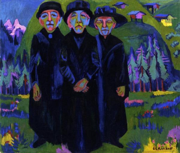The Three Old Women by Ernst Ludwig Kirchner