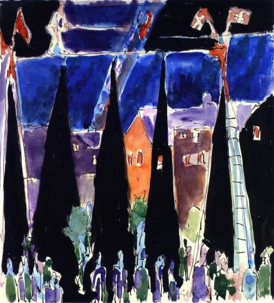 Tightrope Walker by Ernst Ludwig Kirchner