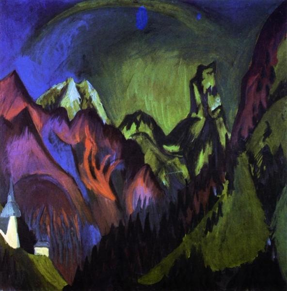 Tinzenhorn, Zügenschlucht Bei Monstein by Ernst Ludwig Kirchner