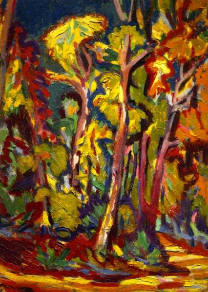 Trees In Autumn by Ernst Ludwig Kirchner
