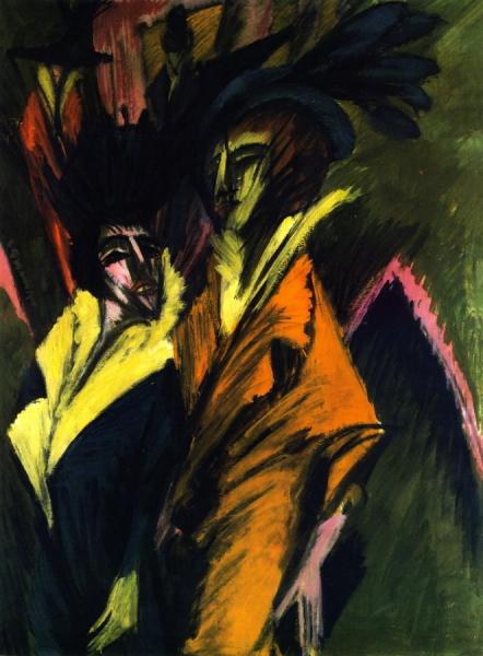 Two Women On The Street by Ernst Ludwig Kirchner