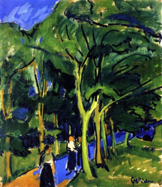 Waldstrasse by Ernst Ludwig Kirchner