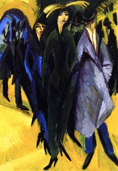 Woman In The Street by Ernst Ludwig Kirchner