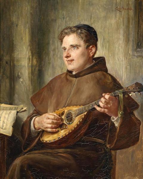 Ernst Nowak Monk Playing Music